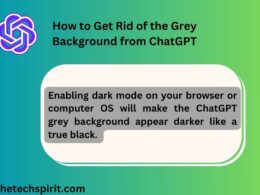 How to Get Rid of the Grey Background from ChatGPT